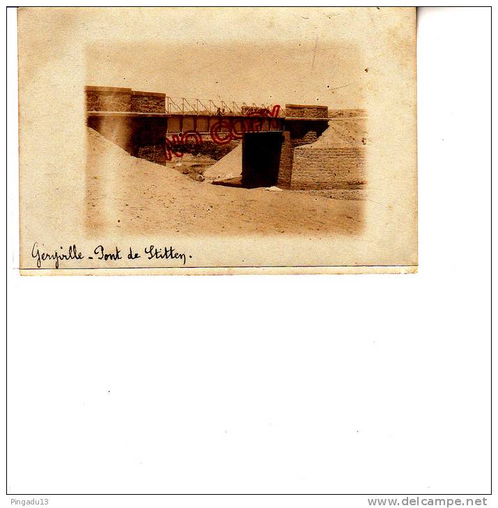 Très rare carte photo Géryville Algérie Pont de Stitten