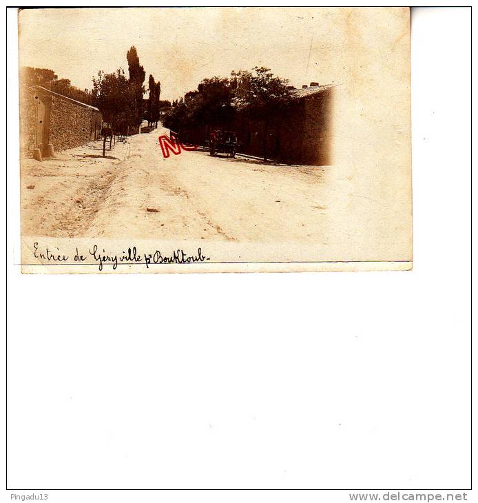 Très rare carte photo Géryville Algérie Entrée Bouktoub