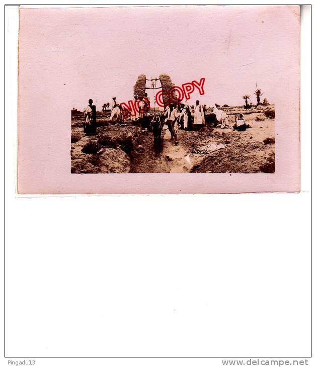 Carte photo environs Géryville Un puits animation Ane âne Excellent état