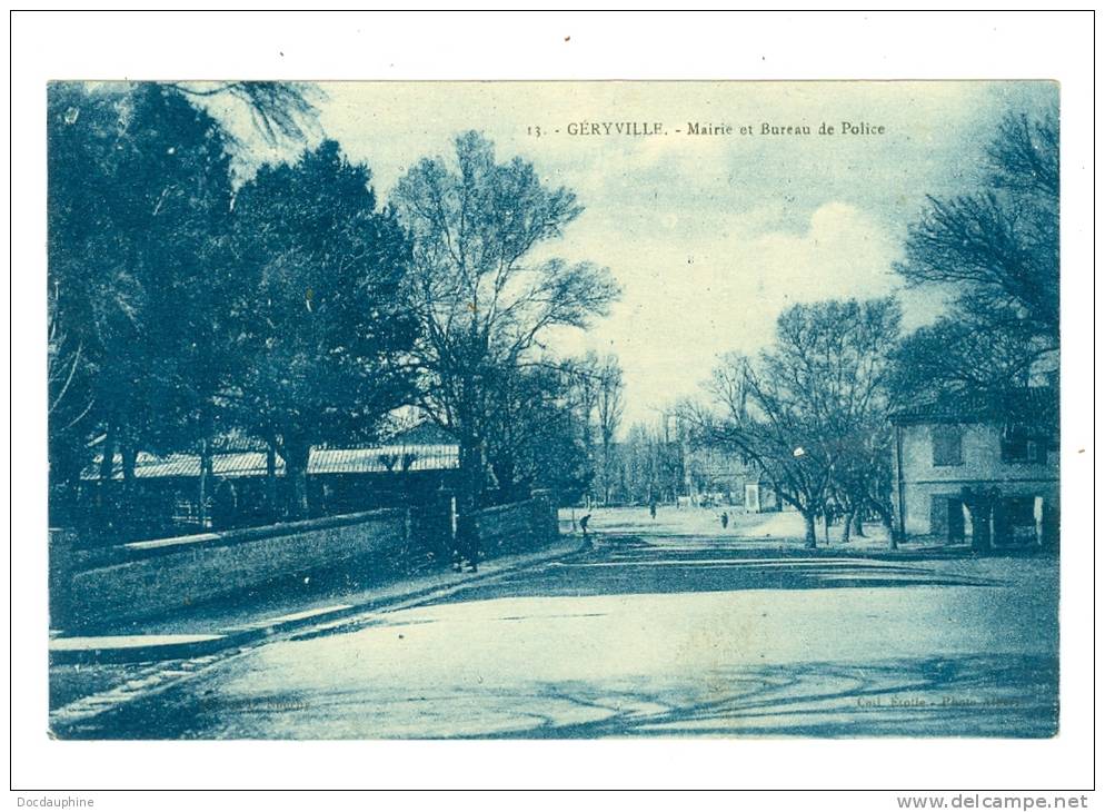 ALGERIE GERYVILLE mairie et bureau de poste edit albert