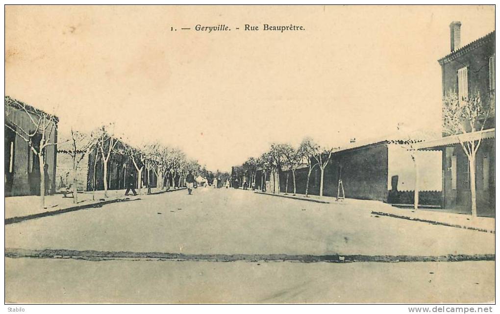 ALGERIE - GERYVILLE - RUE BEAUPRETRE