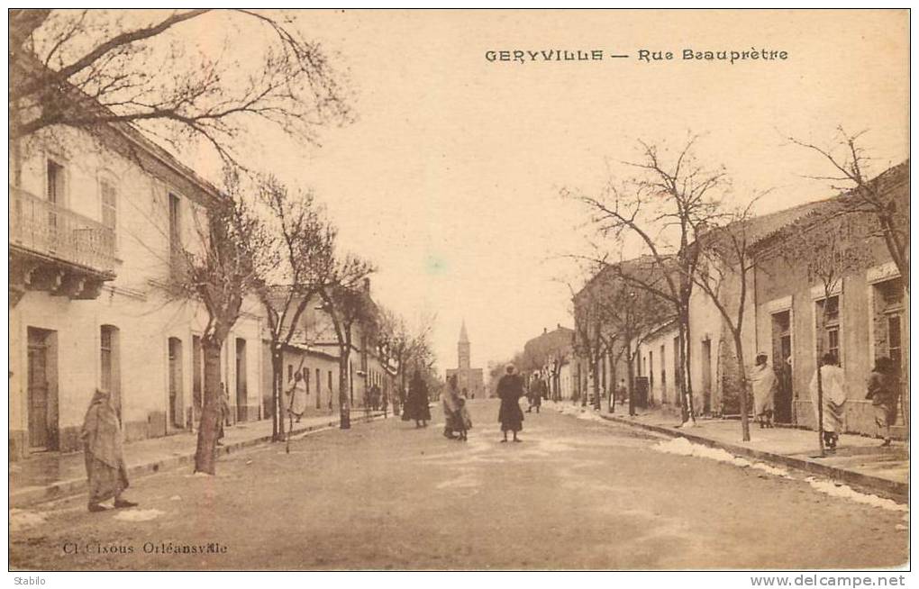 ALGERIE  - GERYVILLE - RUE BEAUPRETRE