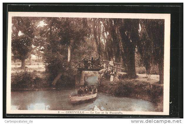 CPA Geryville, Le Lac et la Passerelle