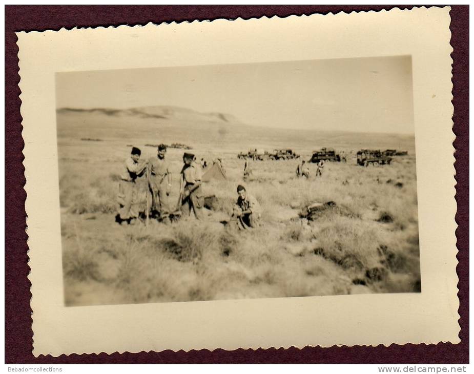 photo GUERRE D´ALGERIE - MILITAIRES - OPERATION DE GERYVILLE - 1956