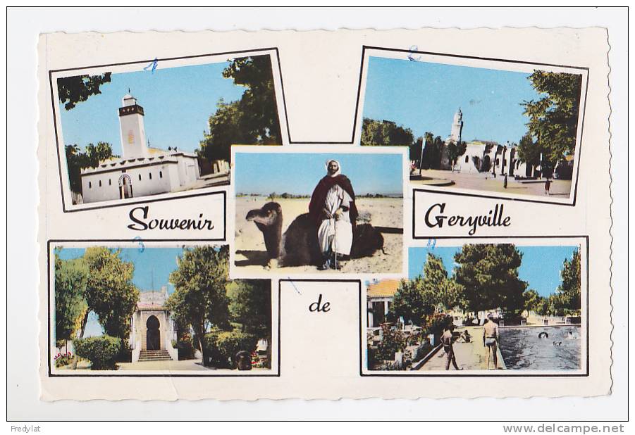 GERYVILLE  CARTE   SOUVENIR CIRCULEE