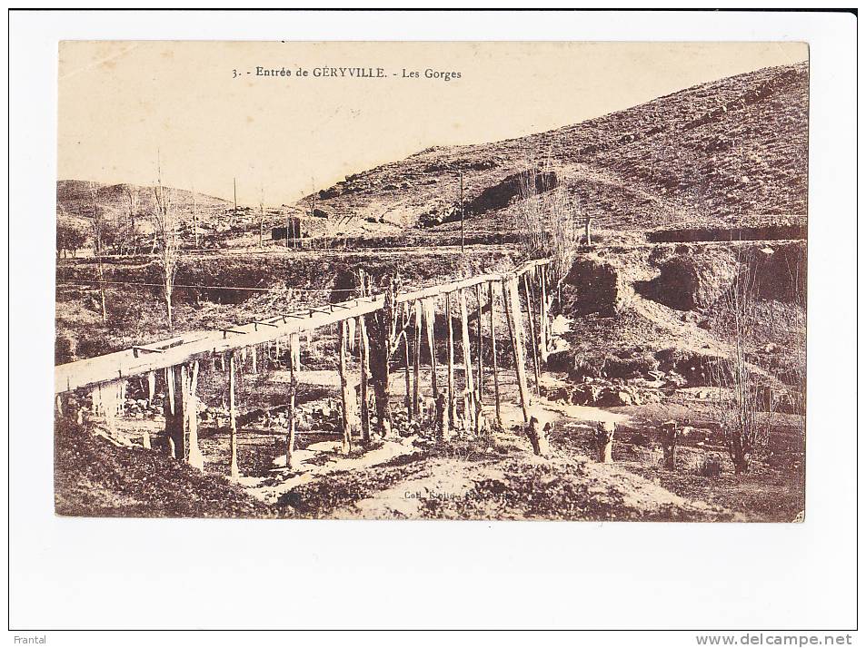 Entrée de  GERYVILLE     Les Gorges