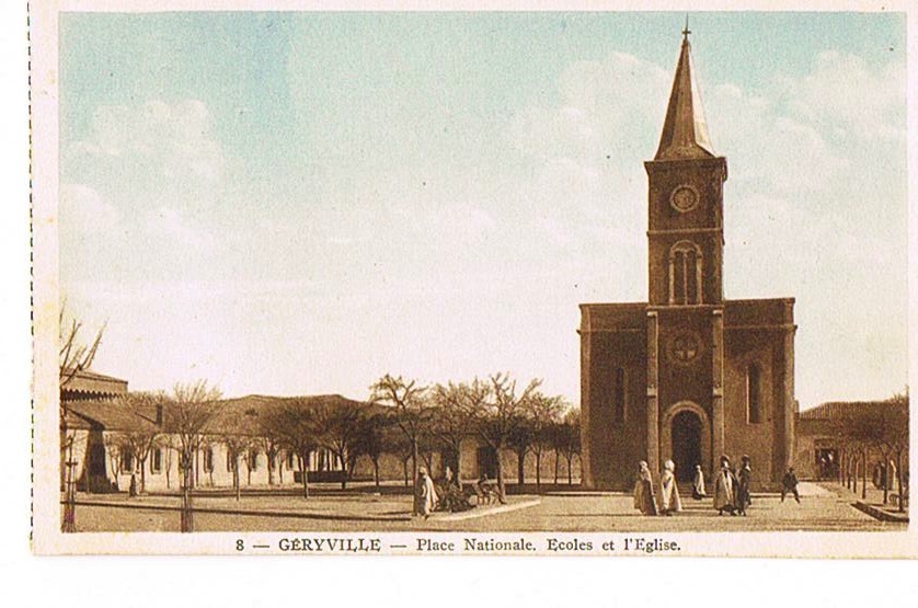 ALGERIE - GERYVILLE -LPlace Nationale- cpsm  -Photo Albert - Alger - neuve