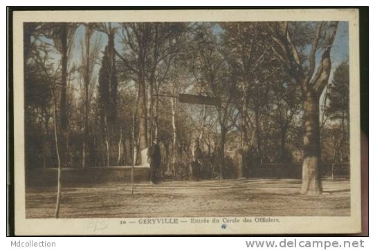 ALGERIE GERYVILLE /          Cercle des officiers        / carte colorée