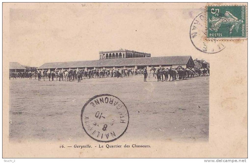 Geryville.- (Algérie)  Le Quartier des Chasseurs -  (belle animation)