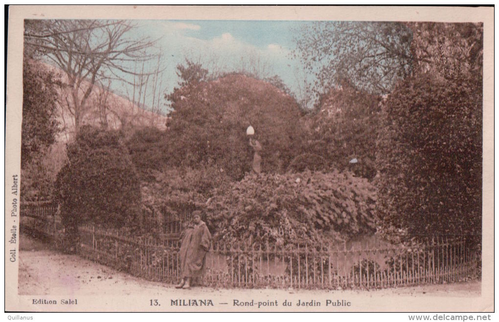 cpa Miliana rond point du jardin public 13