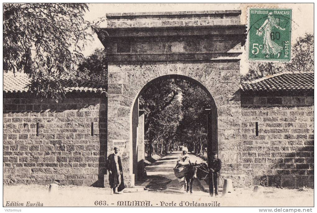 MILIANA, Porte d´Orléansville, 1909