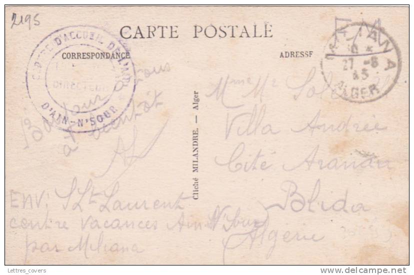 1945 ALGERIE cachet 