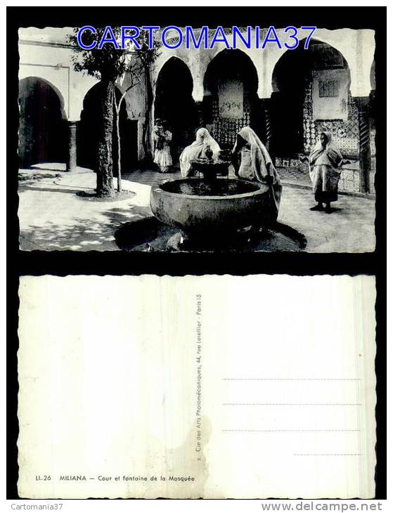 afrique-629  algerie miliana fontaine cour mosquée