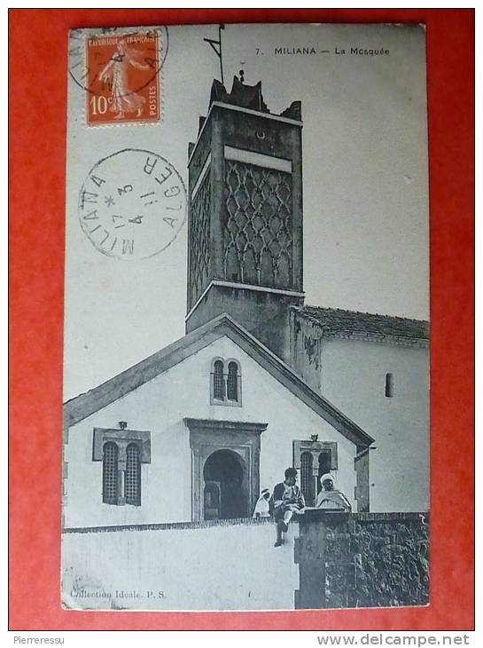 MILIANA   ALGÉRIE    LA MOSQUÉE cachet