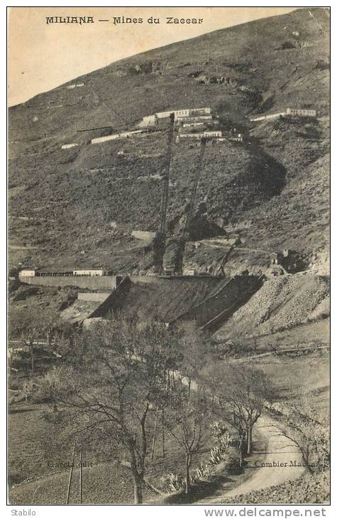 ALGERIE - MILIANA - MINES DU ZACCAR