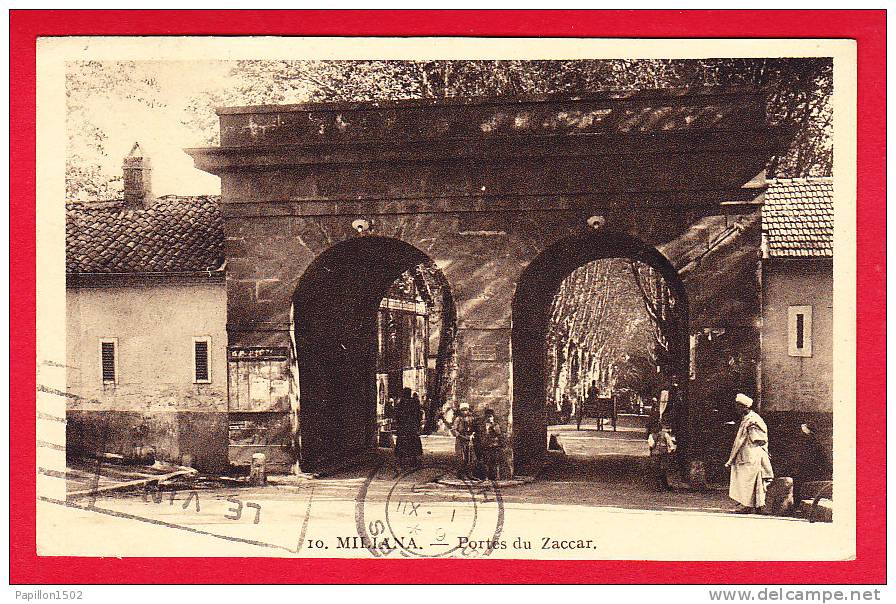 E-Algerie-206P93  MILIANA, les portes du Zaccar, animation, BE