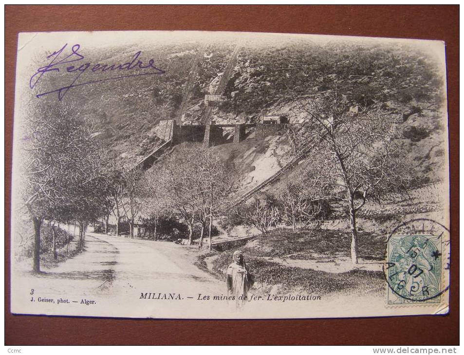 CPA - Algérie - Miliana - Les mines de Fer - L'exploitation