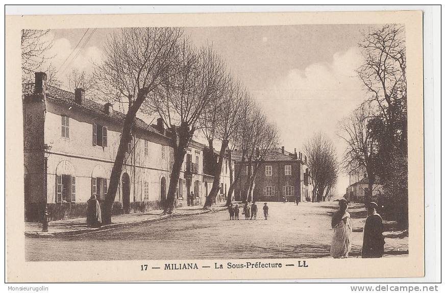 ALGERIE )) MILIANA   la sous préfecture   LL 17