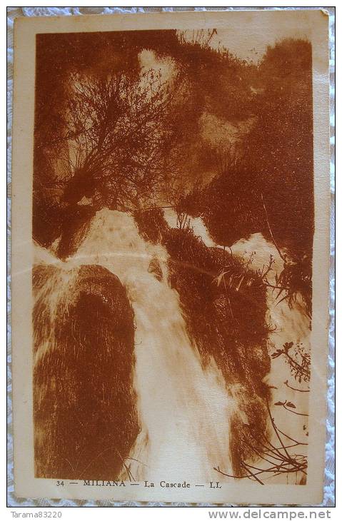 CPA ALGERIE MILIANA LA CASCADE