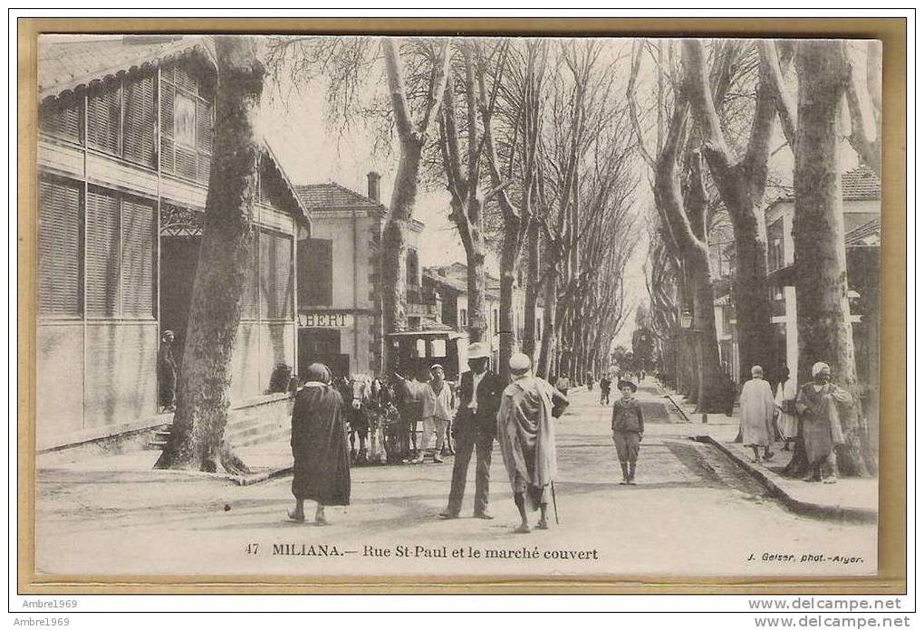 MILIANA rue st-paul et le marché couvert