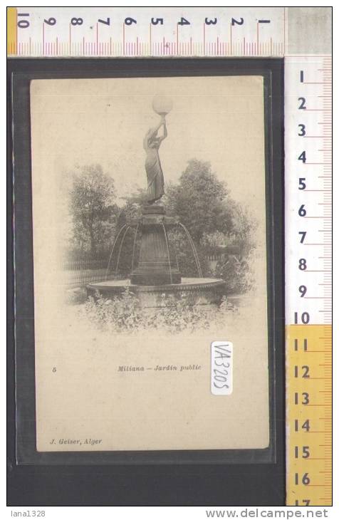 VA3205 ALGERIA MILIANA JARDIN PUBLIC FONTANE DONNE