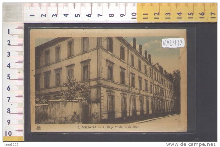 VA2439    ALGERIA     MILIANA  COLLEGE  MODERNE  DE  FILLES