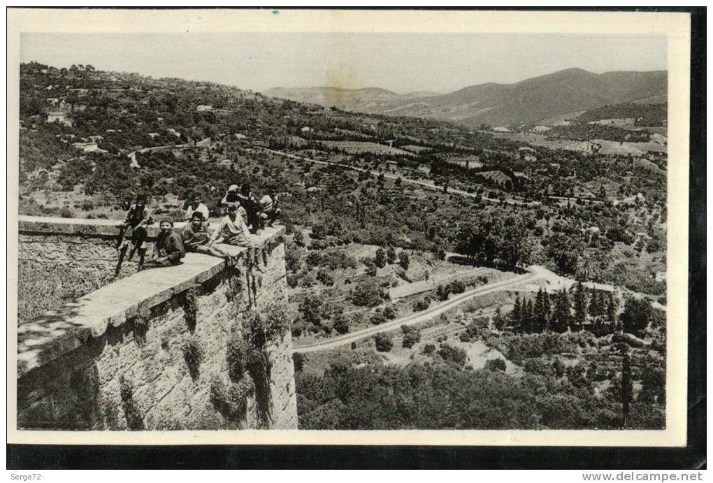 cpsm  38  MILIANA.   Les Remparts.  Vue vers Anasseur