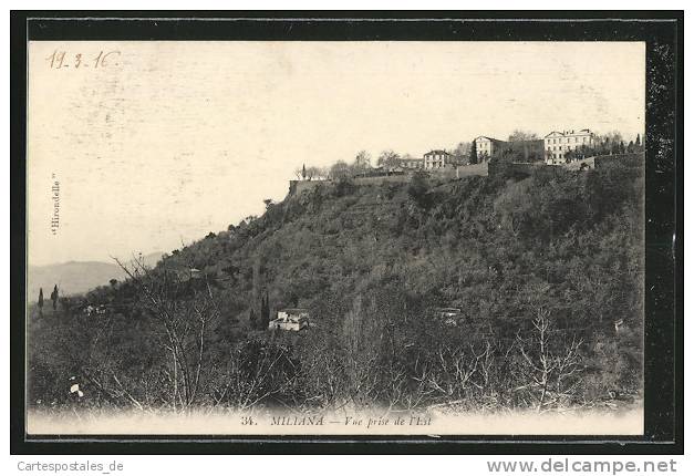 CPA Miliana, Vue prise de l'Est