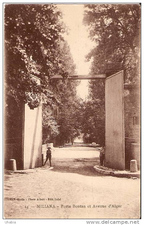 Miliana. Porte Boutan et Avenue d'Alger.