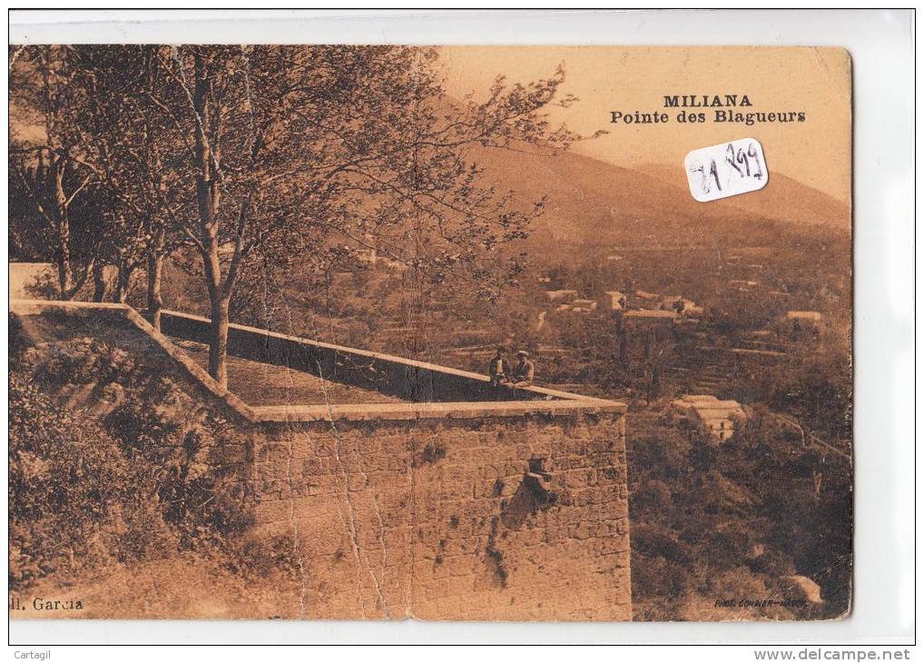 CPA - Algérie - Miliana - Pointe des Blagueurs ( en l'état - 2scans)