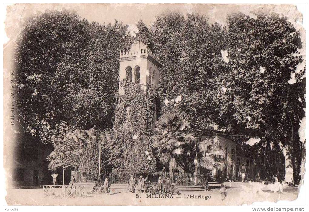 CPA 1912,  MILIANA, l´horloge (11.98)