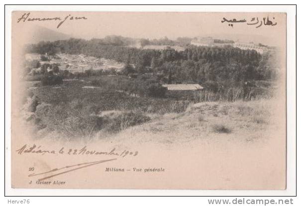 ALGERIE - MILIANA - vue générale