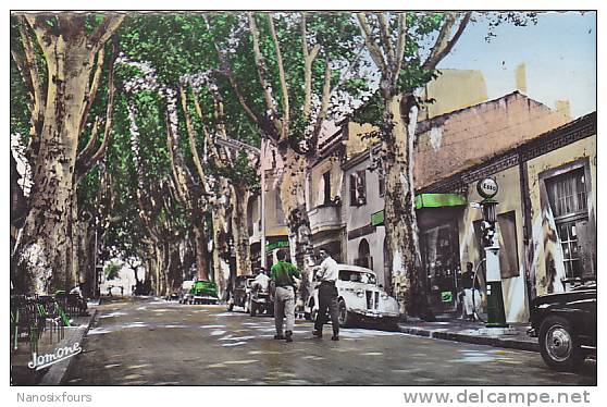 ALGERIE. MILIANA.N 13.  RUE SAINT PAUL POMPE A ESSENCE ESSO