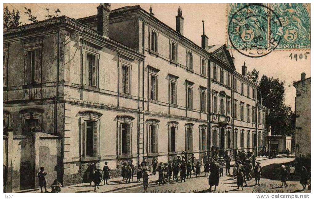 CPA  -  Algérie   -     MILIANA   -  L'Ecole Normale -