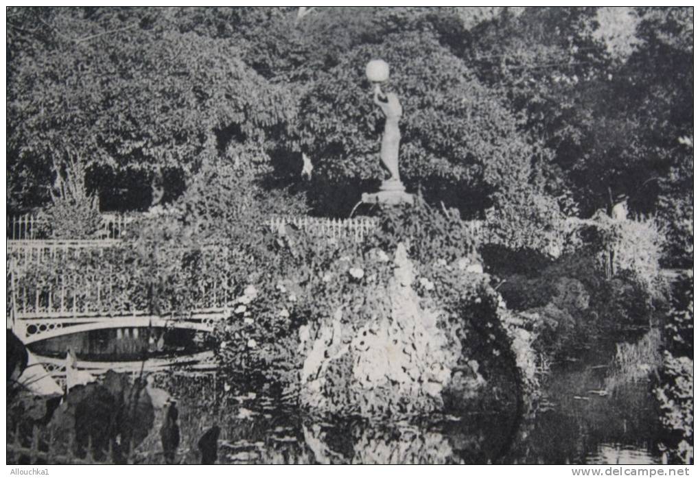 RARE CPAMiliana jardin cachet à date convoyeur indice 4 Tizi Ouzou à Alger (Algérie ex colonie frse)> Annam Quan-Nga