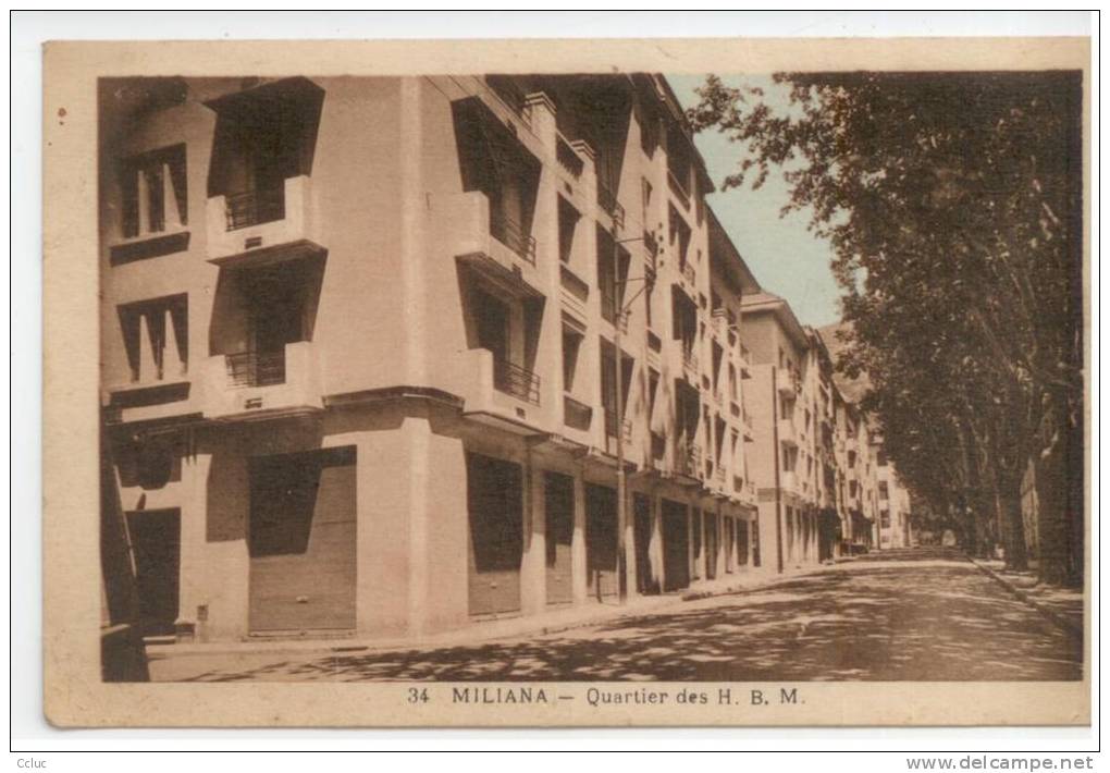 Algérie - MILIANA - Quartier des H. B. M.