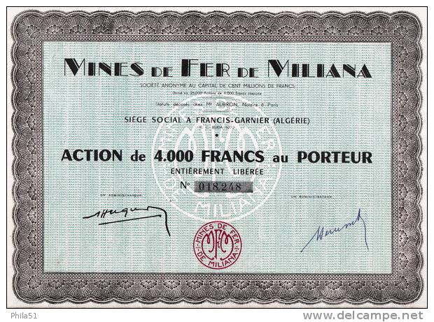 Mines de fer de Miliana (Algérie)