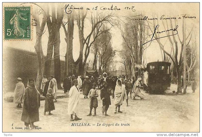 MILIANA - LE DEPART DU TRAIN