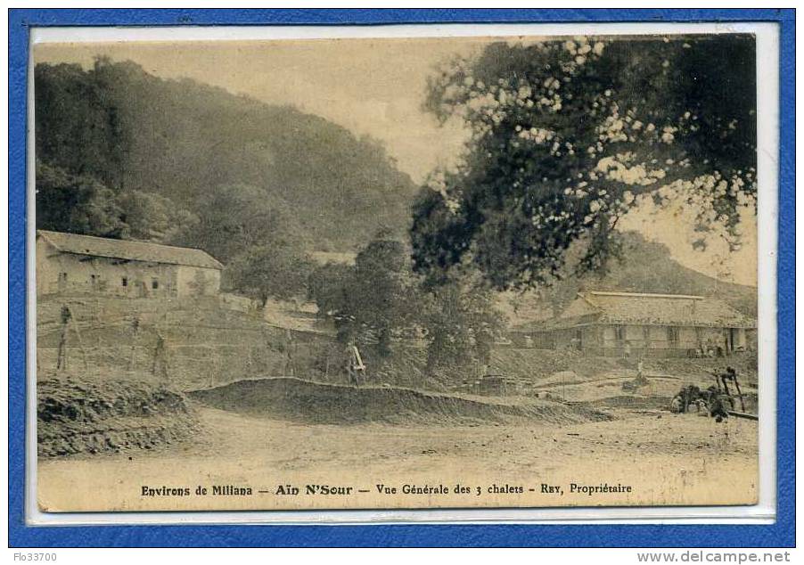 65 environs de miliana  aïn n'sour  vue générale des 3 chalets rey propriétaire