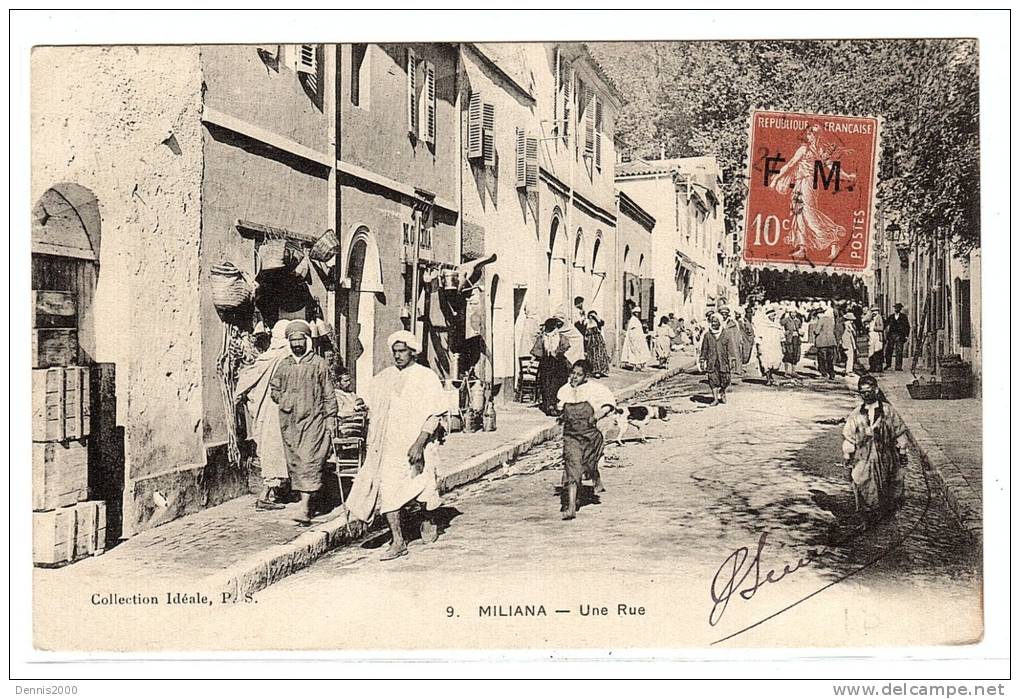 ALGÉRIE - MILIANA - Une Rue - Collection Idéale, P. S. - Belle Animation