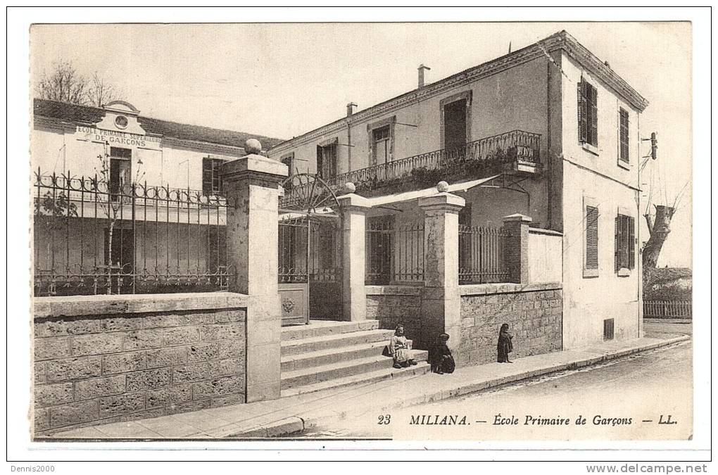 ALGÉRIE - MILIANA - Ecole Primaire de Garçons