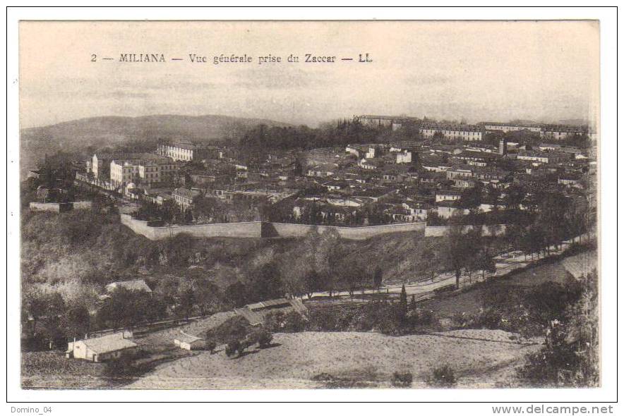 cpa ALGERIE-MILIANA-Vue générale prise du Zaccar