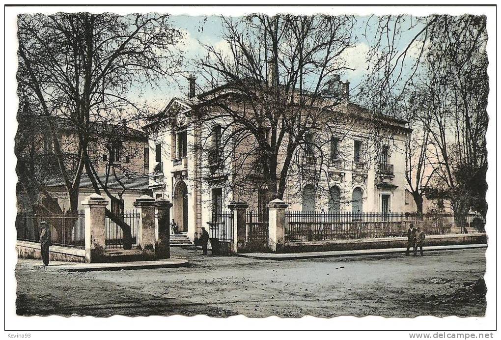 CPSM Algérie  Miliana . La Sous-Préfecture