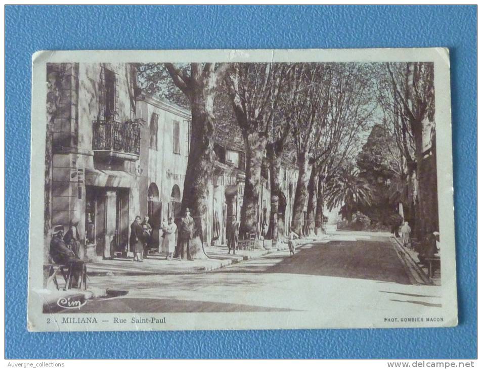 A41 @ CPA @ ALGERIE @ MILIANA @ RUE SAINT PAUL