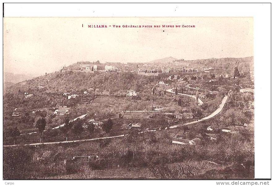 MILIANA - Vue prise des mines du Zaccar.