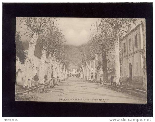 miliana rue saint jean école des filles pas d'édit.,  animée