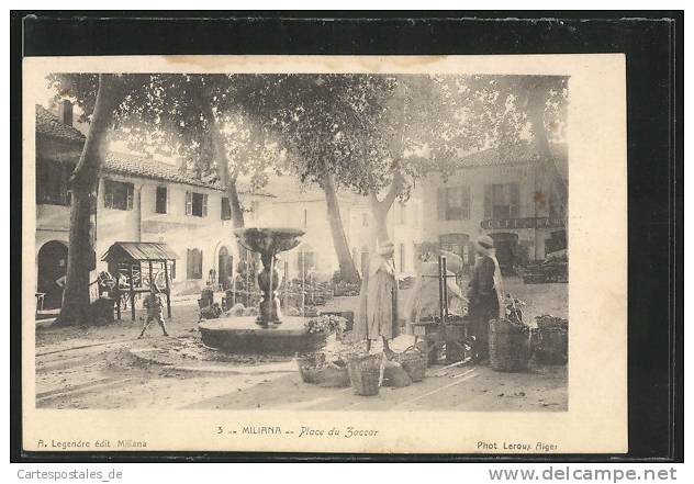 CPA Miliana, Place du Zaccar