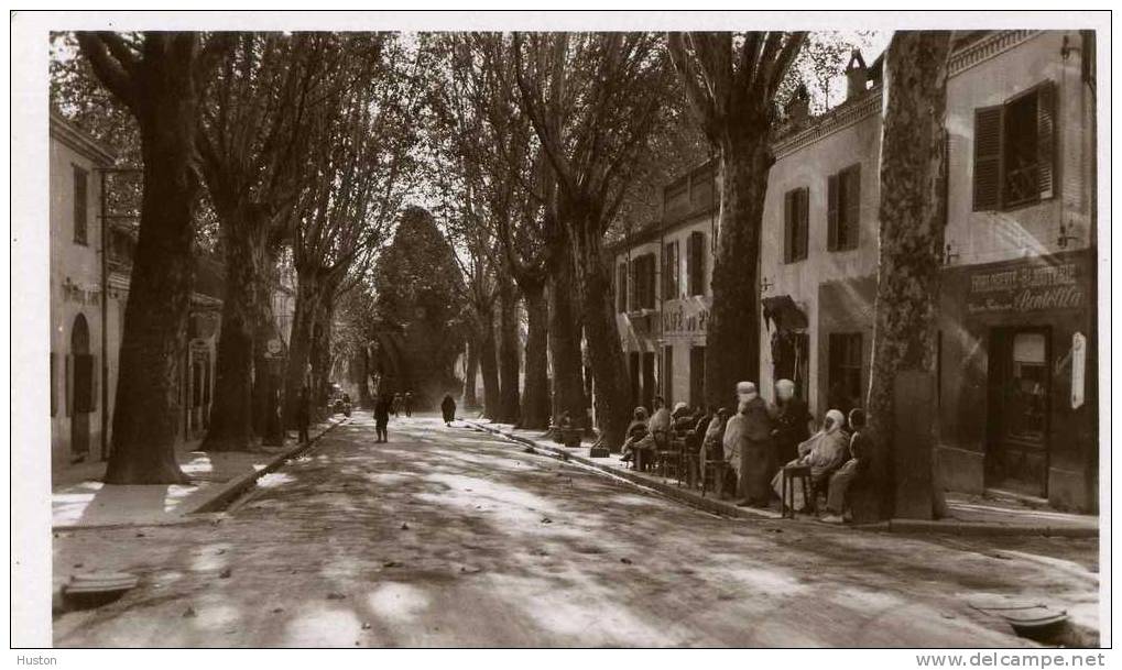 MILIANA - Rue Saint-Paul et l'Horloge  -  CARTE PHOTO
