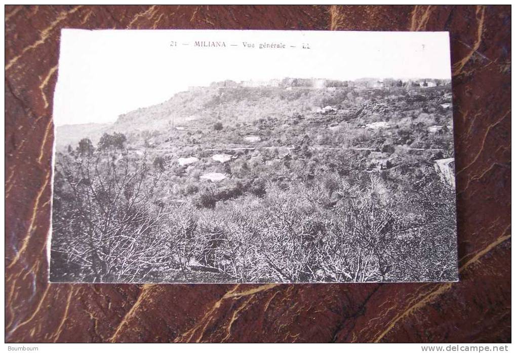 CPA--GG--  ALGERIE -  MILIANA - vue generale (provenance d un carnet)