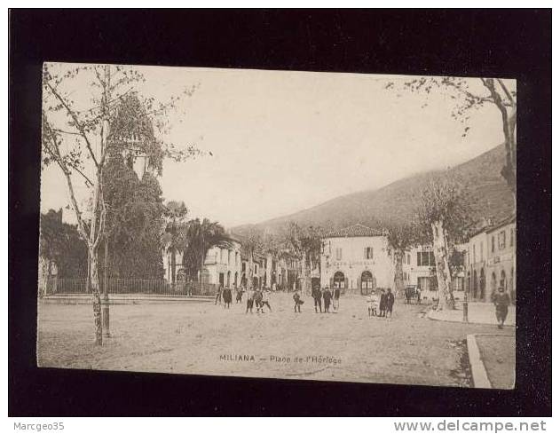 miliana place de l'horloge pas d'édit. café lyonnais , animée